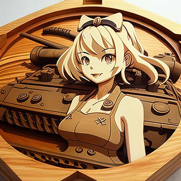 3D модель Игра Girls und Panzer Master the Tank Road (STL)